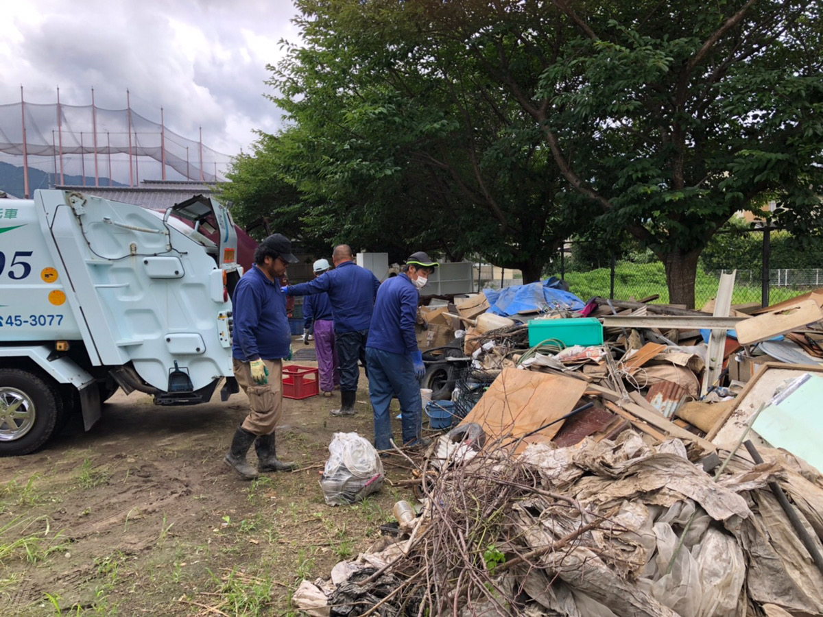 災害時のごみ収集運搬活動